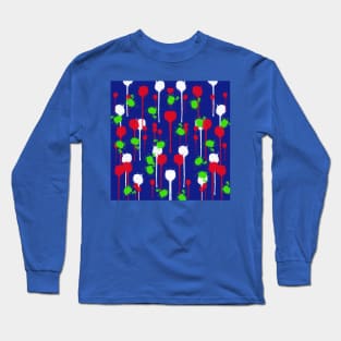 Splish Splash - Abstract Pattern Design Long Sleeve T-Shirt